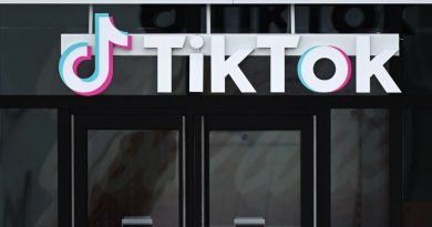 TikTok logo on a building