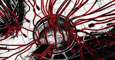 Wires leading down underground.
