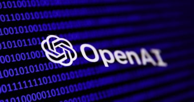 Binary code and OpenAI logo