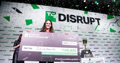 Salva Health Co-Founder & CEO Valentina Agudelo Vargas, winner of the Startup Battlefield 2024, poses onstage during TechCrunch Disrupt 2024 Day 3 at Moscone Center on October 30, 2024 in San Francisco.