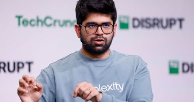 Aravind Srinivas, Co-Founder & CEO of Perplexity, speaks onstage during TechCrunch Disrupt 2024