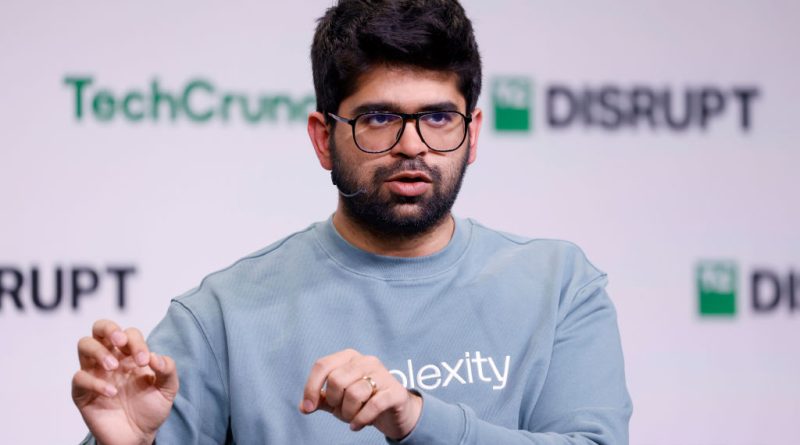 Aravind Srinivas, Co-Founder & CEO of Perplexity, speaks onstage during TechCrunch Disrupt 2024