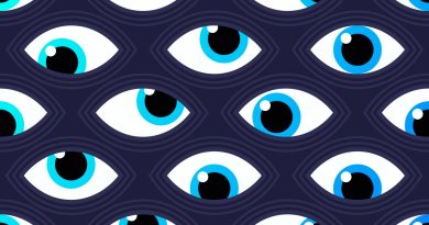 Seamless Eyes Spy Abstract Background Pattern