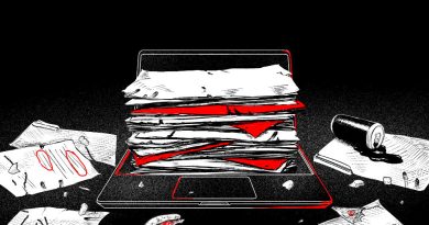 A pile of documents on a computer.
